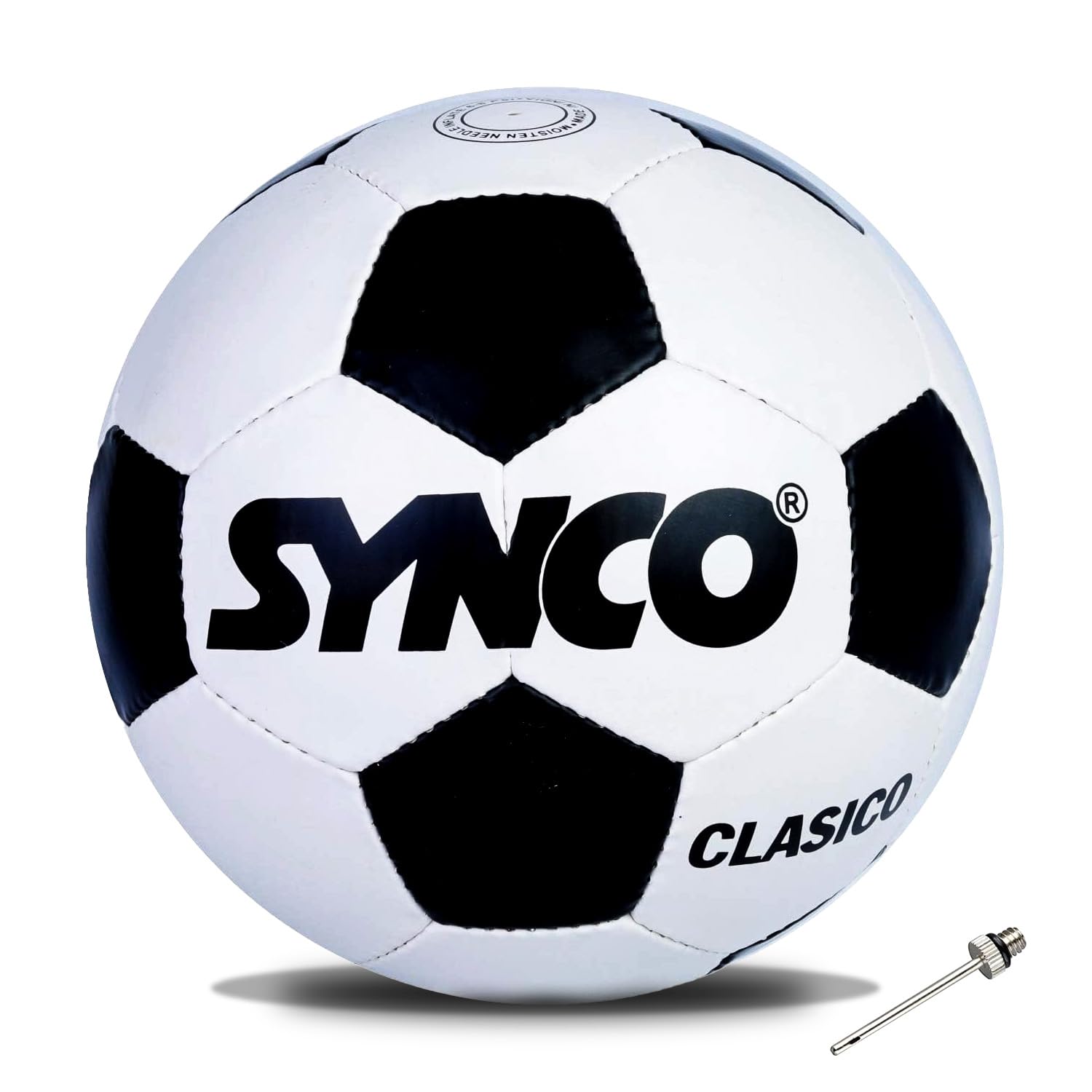 SYNCO World Cup Series Clasico Football | Football with Classic White-Black Design | Best for Boys, Girls, Adults, Size-5 (B08KS3RVPH) Amazon Price History, Amazon Price Tracker