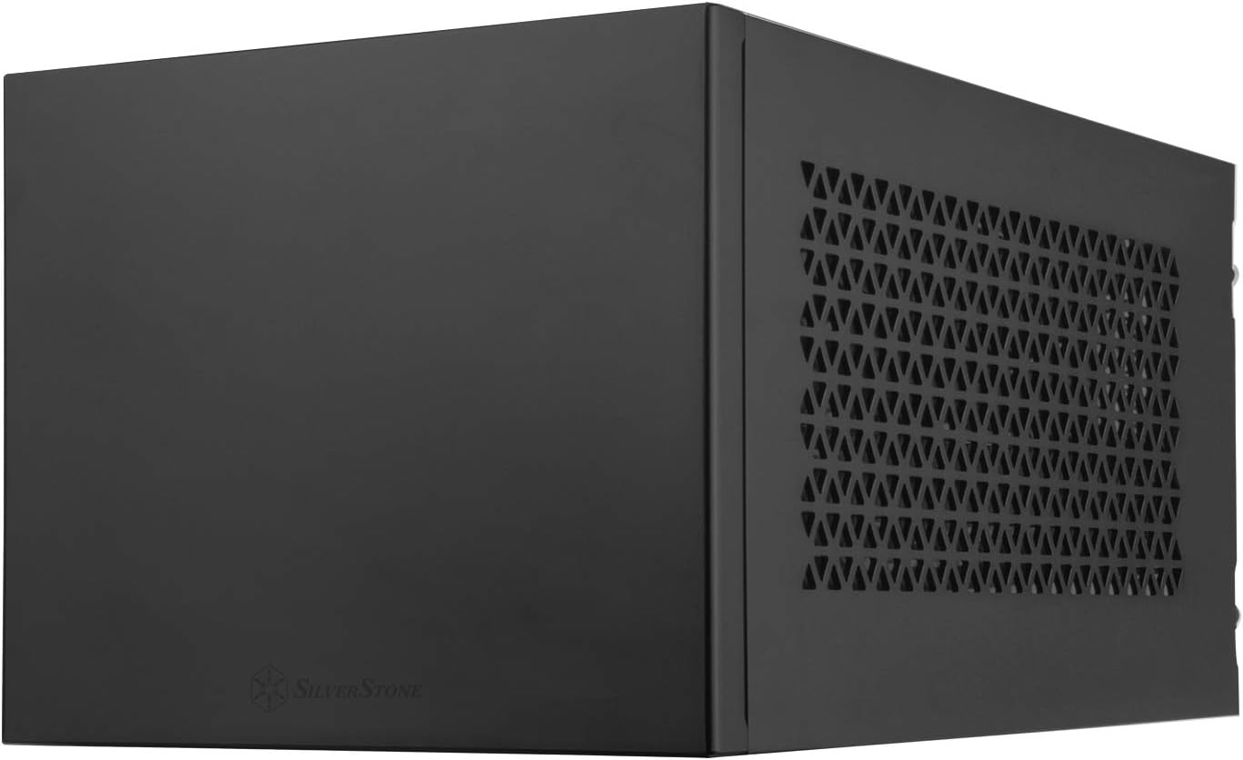Silverstone Technology SUGO 15, SG15, Black, Mini-ITX, Aluminum, Supports 3 Slot Full Length GPUs/ATX PSU / 240mm AIO, USB Type-C x 1, SST-SG15B