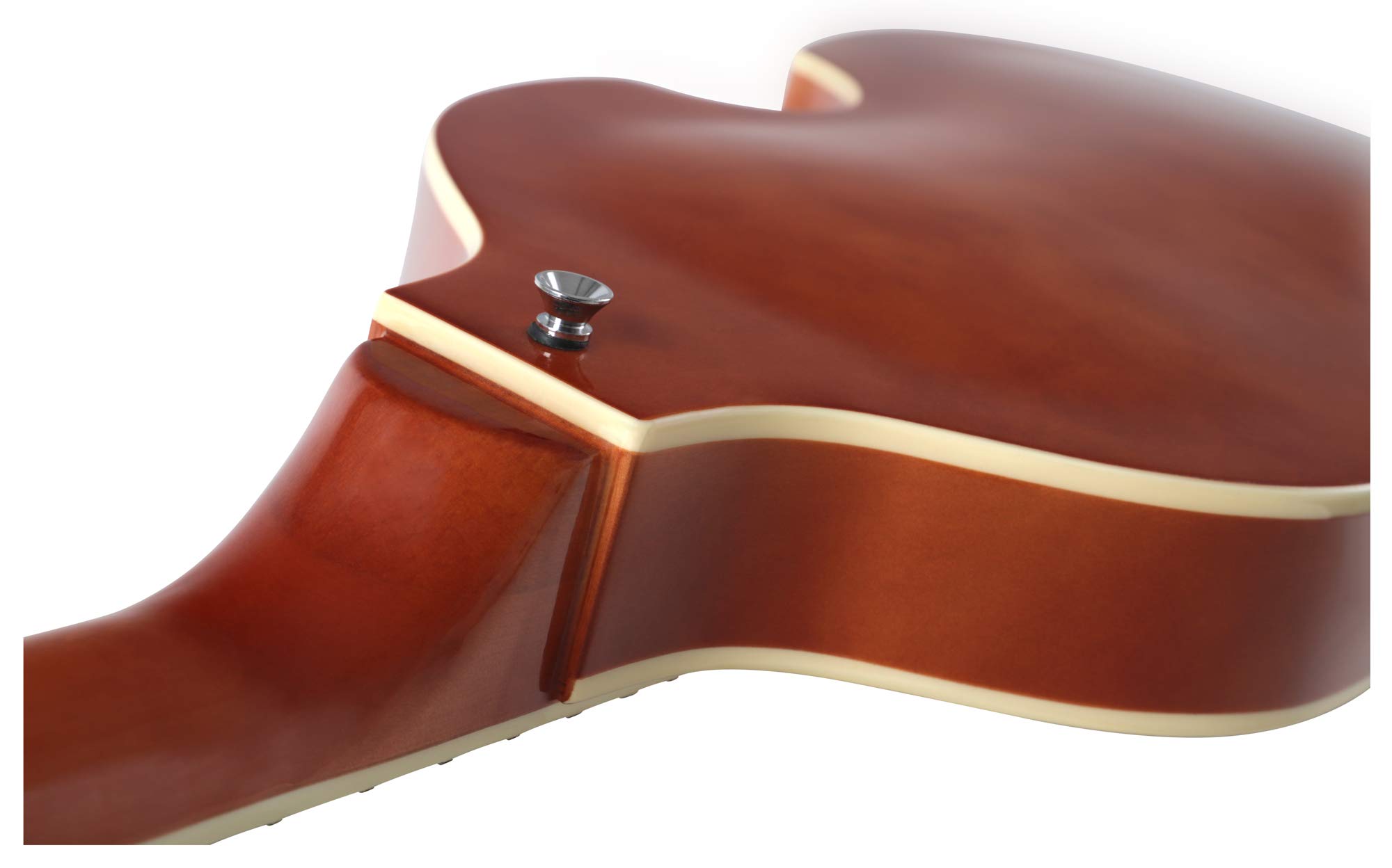 Rocktile VB-1 Sir Paul Vintage Beatbass Set E-Bass Hollow Body Violinbass 2 Humbucker Pickups Sunburst