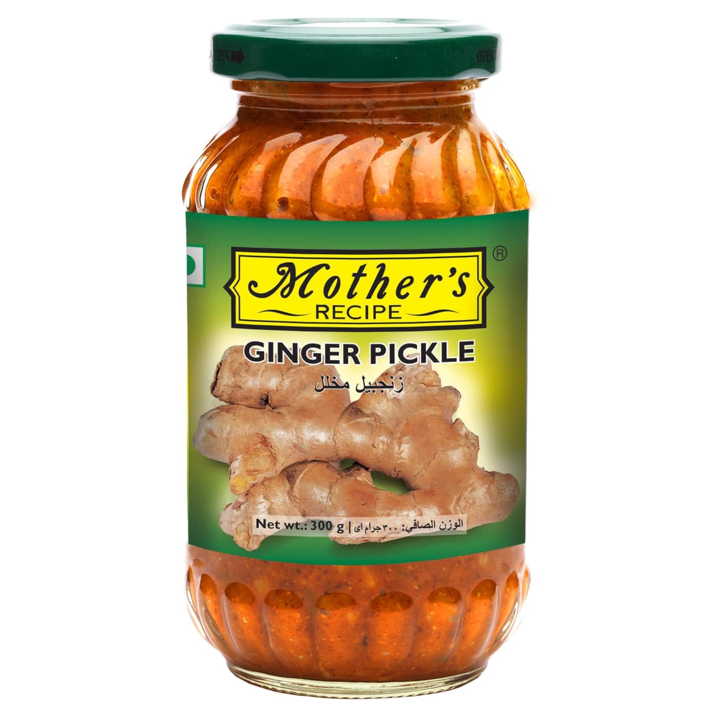 Mothers Recipe Pickle Andhra, Ginger, 300 g, Red