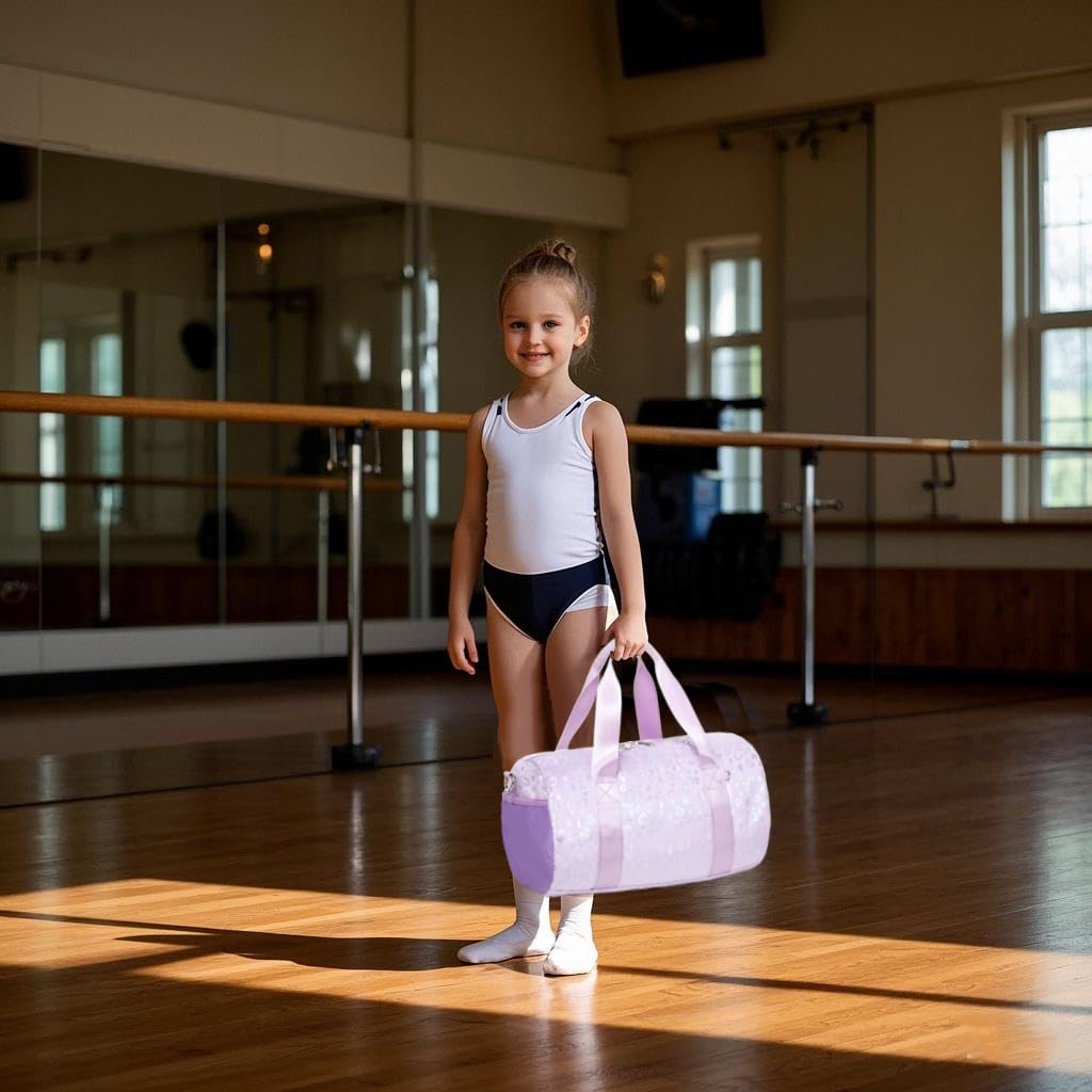Kimwadalh Peluche Bolsa de Deporte Niñas y Niños Pequeña Bolsa de Viaje para Danza y Gimnasia Ritmica