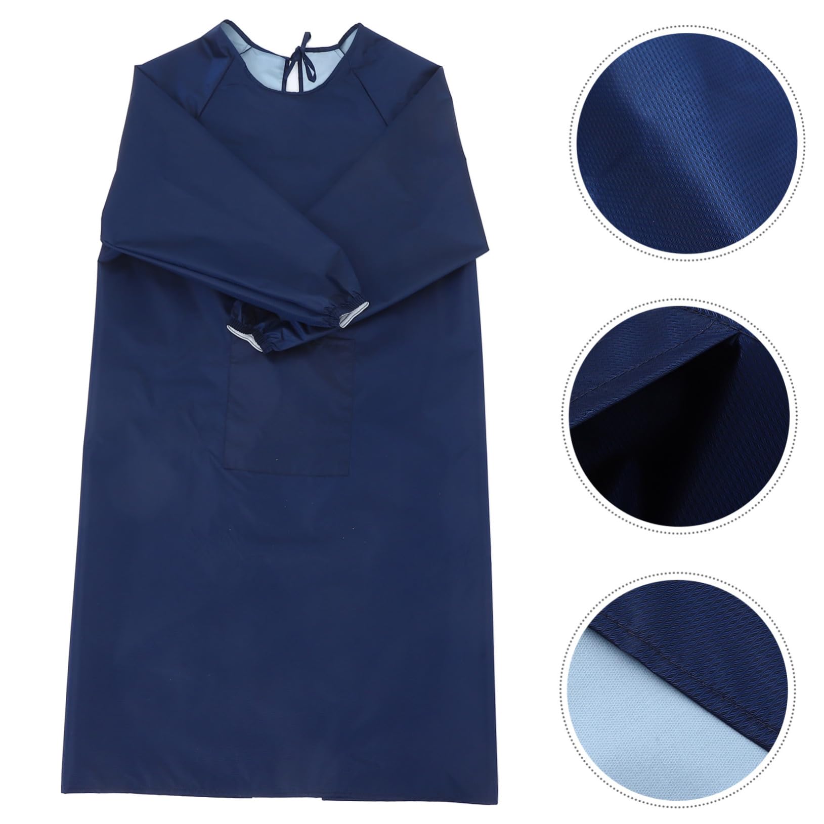 NUOBESTY Tablier Tissu Résistant à L'huile L'abrasion Long Imperméable à Manches Longues pour Homme et Femme Tâches Ménagères Cuisine