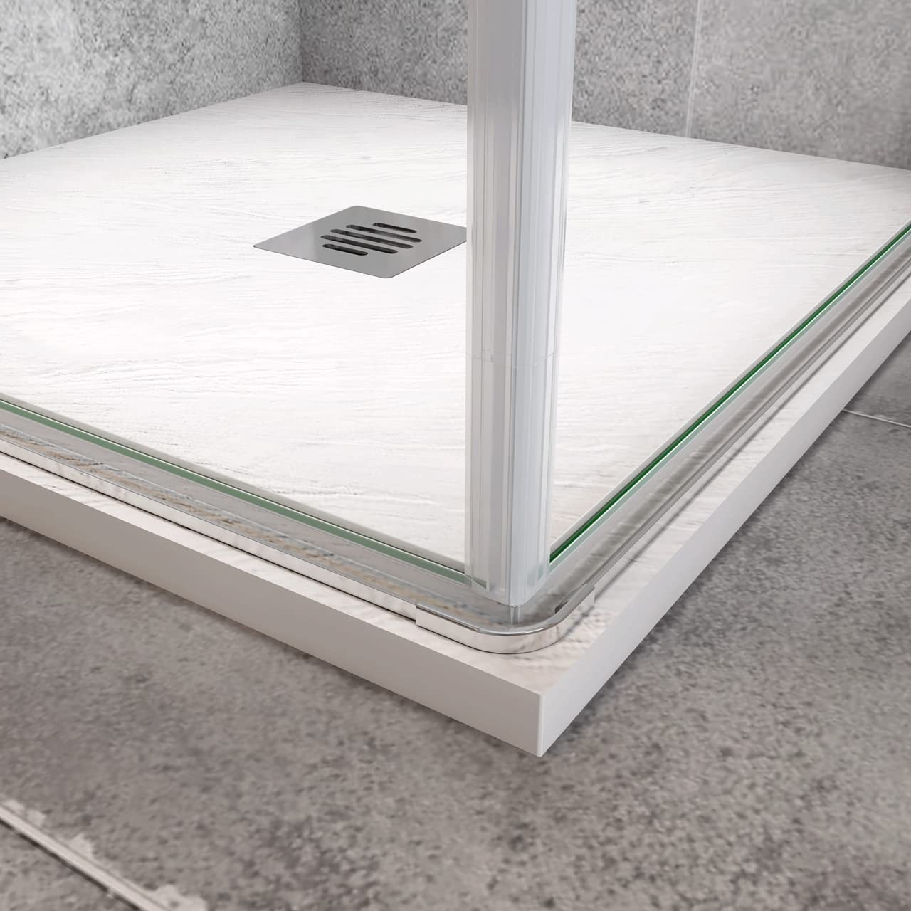 Box Doccia Angolare Due Porte a Battente 80x80x195cm Temperato Vetro 6mm