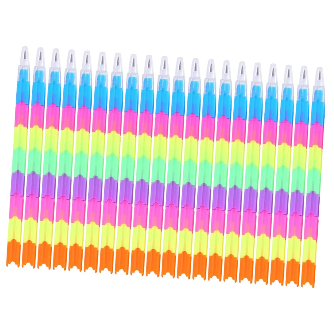 25Pcs Stackable Pencils for Writing Pencils for Students Fun Learning Supplies for Classroom Prizes and