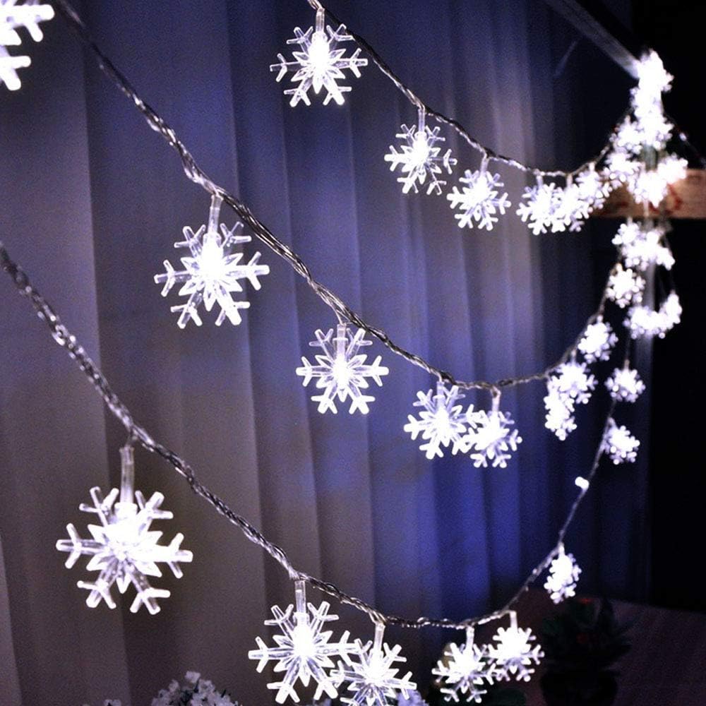 Christmas String Lights - 33ft Battery Operated Warm White LED Fairy Lights for Bedroom Outdoor and Christmas Tree Decorations