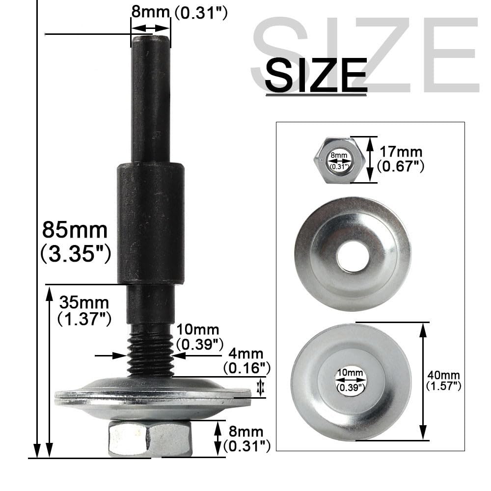 Set 3 Mole In Carburo Di Silicio – 75 Mm, Per Smerigliatrici E Trapani, Per Metallo, Ceramica, Legno