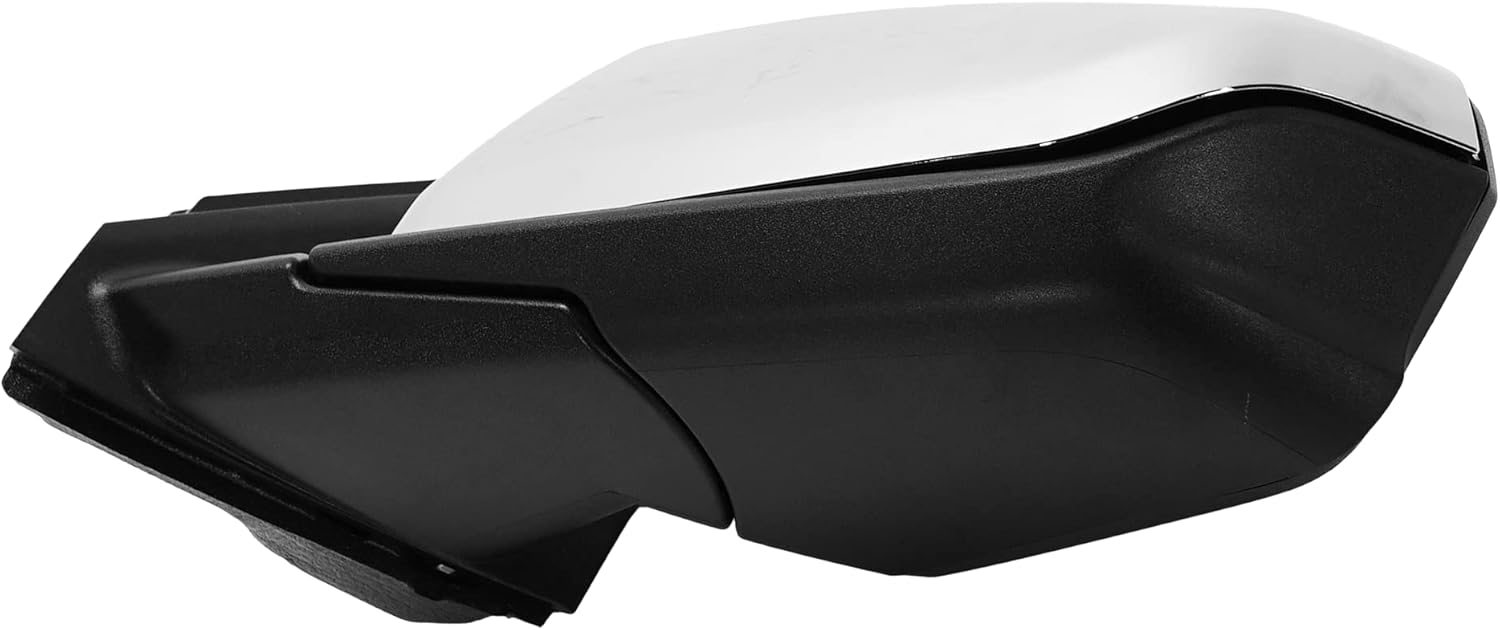 Garage-Pro Driver Side Power Heated Mirror for Chevrolet Equinox GMC Terrain 2018-2023 Without Signal Light, Blind Spot Monitor & Memory, Chrome Car Vanity Mirror
