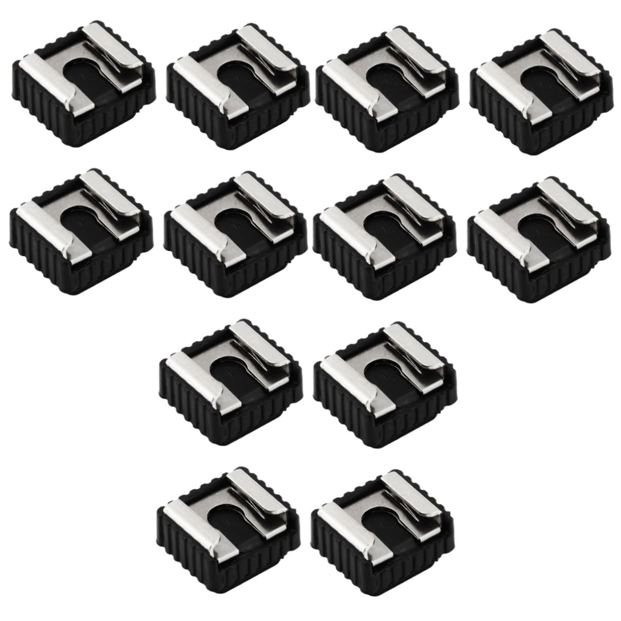 DOITOOL Sets Camera Hot Shoe Adapter Clamp Holder Flash Light Mounting for Stabilizer Black Pcs