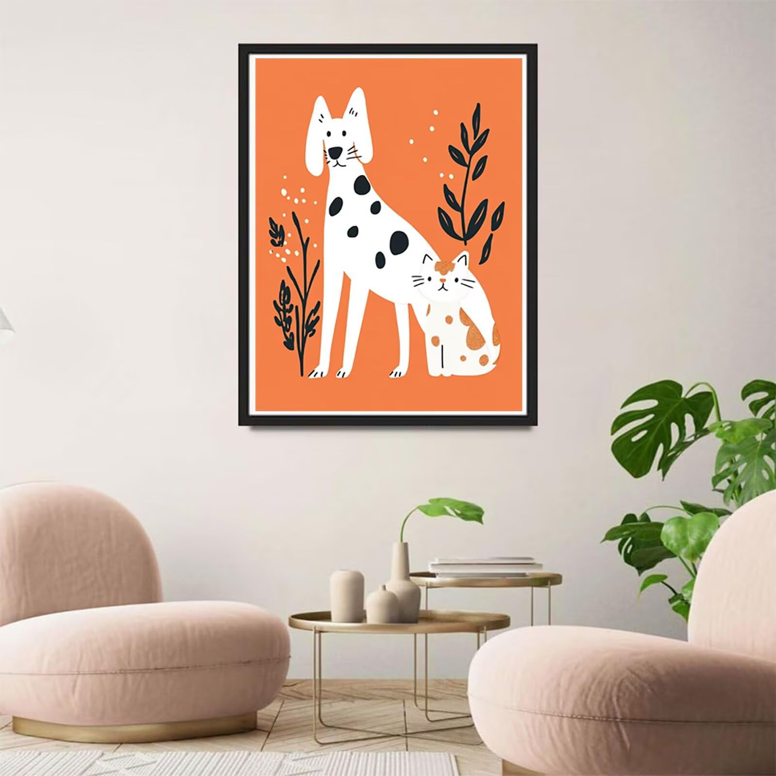 Diamentowa sztuka z trawą dla psa, zestawy artystyczne dla dorosłych, 5D, DIY, haft krzyżykowy, rękodzieło dla dorosłych, dekoracje świąteczne, hobby dla dorosłych kobiet, prezenty do dekoracji pokoju