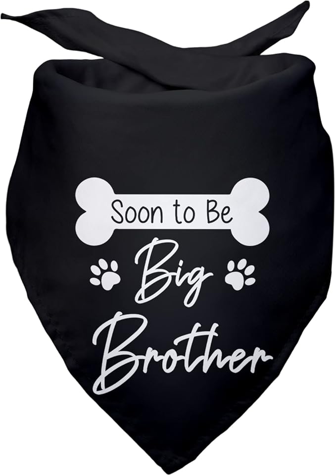 Soon to Be Big Brother Dog Bandanas Gender Revealing Dog