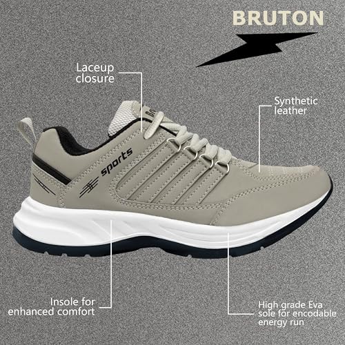 Image of Men's EVA Lite Sport Shoes Running Shoes for Men- Beige