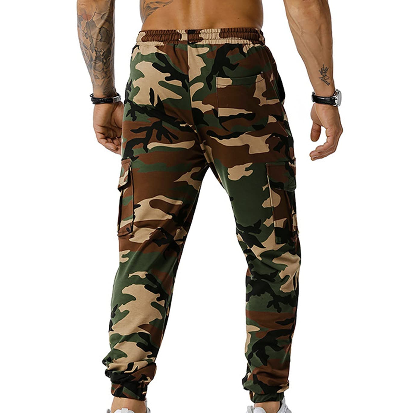 Pantaloni Della Tuta Da Uomo Pantaloni Da Uomo a Gamba Larga In Lino E Cotone Confortevole Sportivi Esterno In Vita Elastica Cotone Casual Casual Tinta Unita Con Tasche Colorati Neri Per Gli Uomini