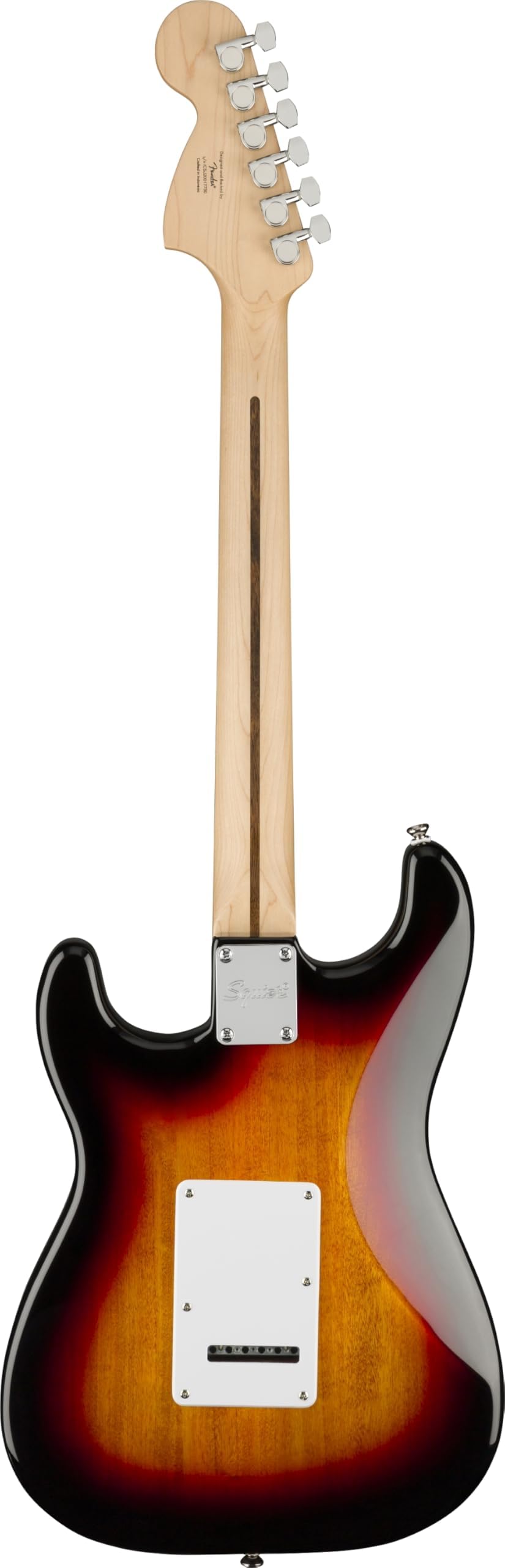 Fender Squier Affinity Stratocaster E-Gitarre, 3-Color Sunburst, hochwertiger Klang, leichte Bespielbarkeit, ideal für Anfänger & Fortgeschrittene, inkl. kostenloser virtueller Kurse auf Fender Play