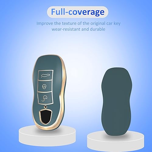 Miniatura 3 de Funda para llavero Porsche de alta calidad con llavero de moda para Porsche 911 Cayenne Panamera Macan