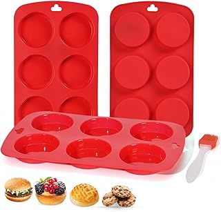 25 Keto Muffin Top Pan Recipes That Are Low Carb and Delicious 23 Silicone Muffin Top Pan 3 Pack,silicone egg molds for Breakfast Sandwich...