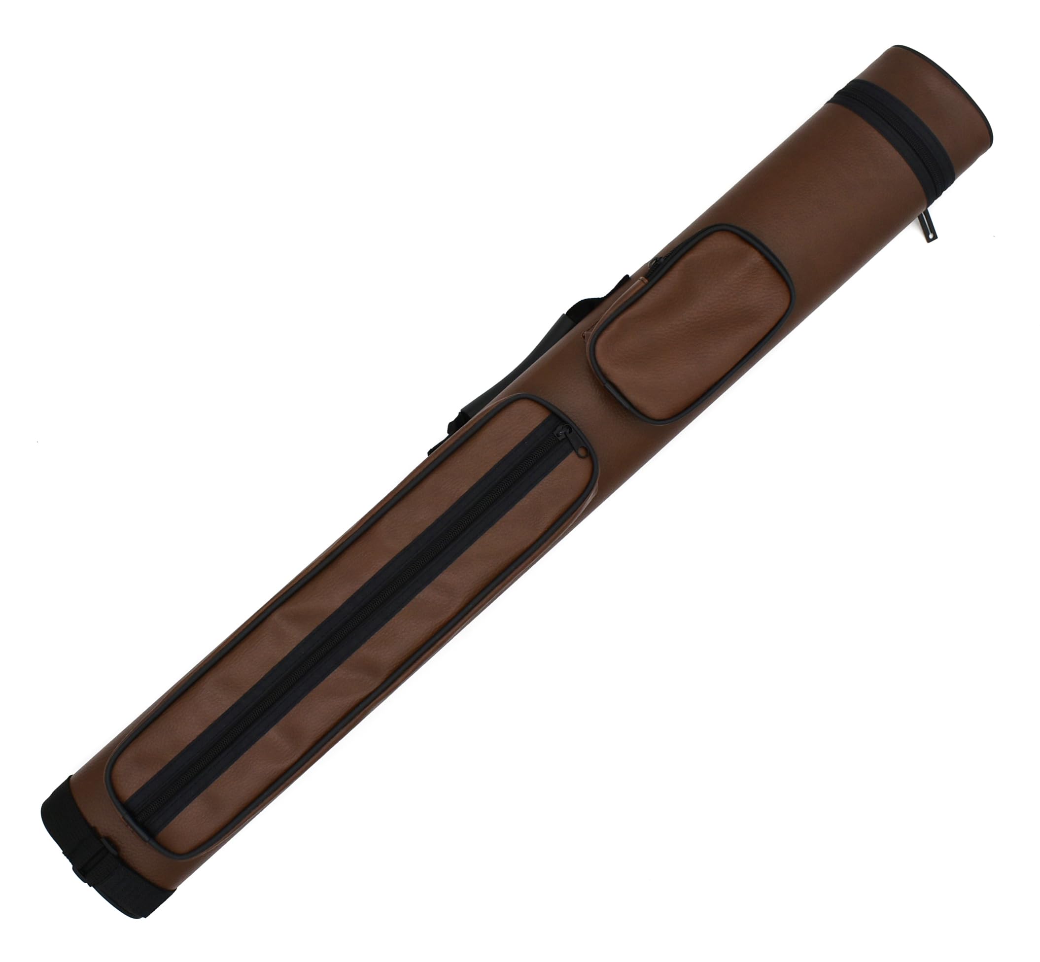 Billard Queue Köcher Tasche Queueköcher Queuetasche, Cue Grand Braun, 2/2, 87cm