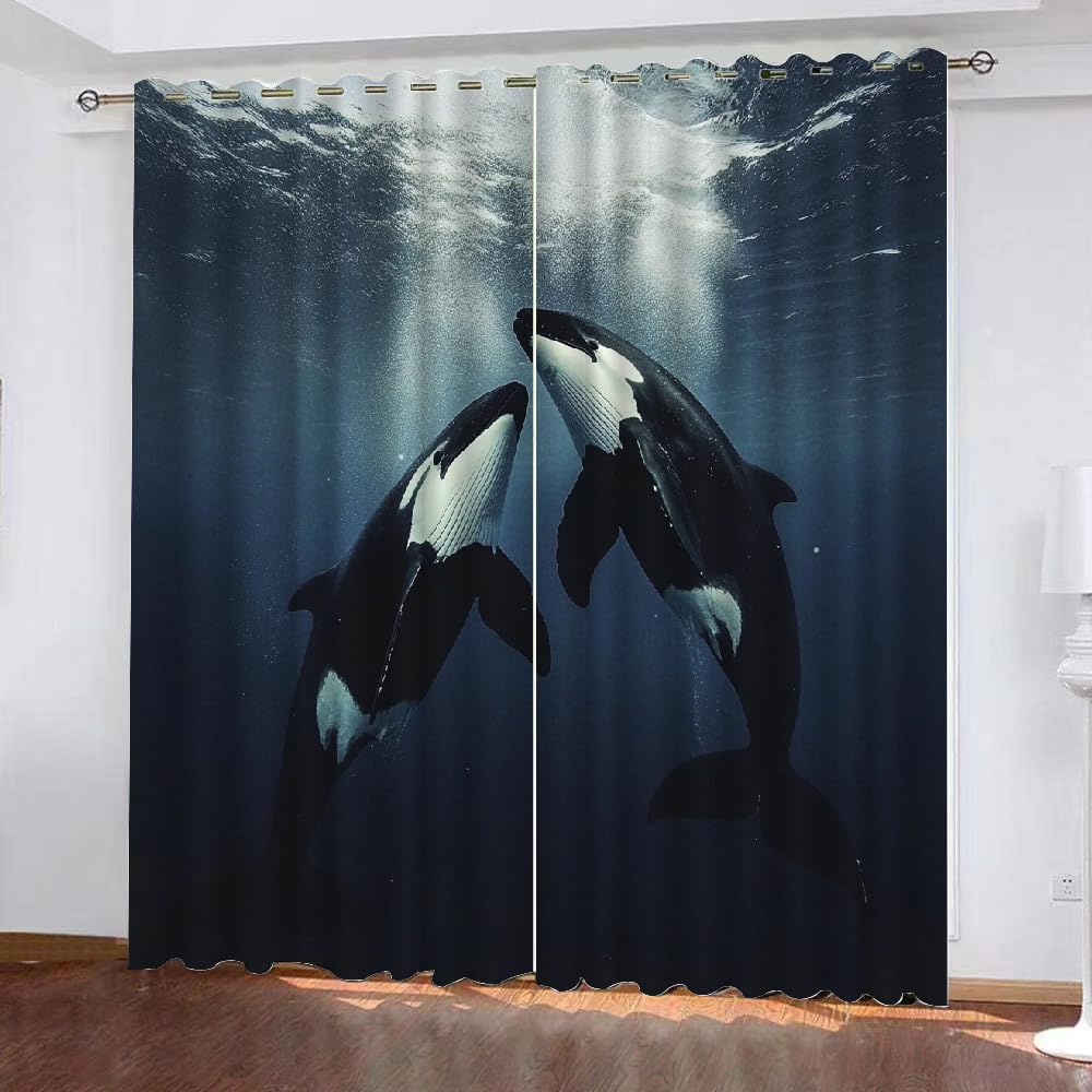 Rideau occultant orques 140x160cm pour chambre d'enfant et adulte