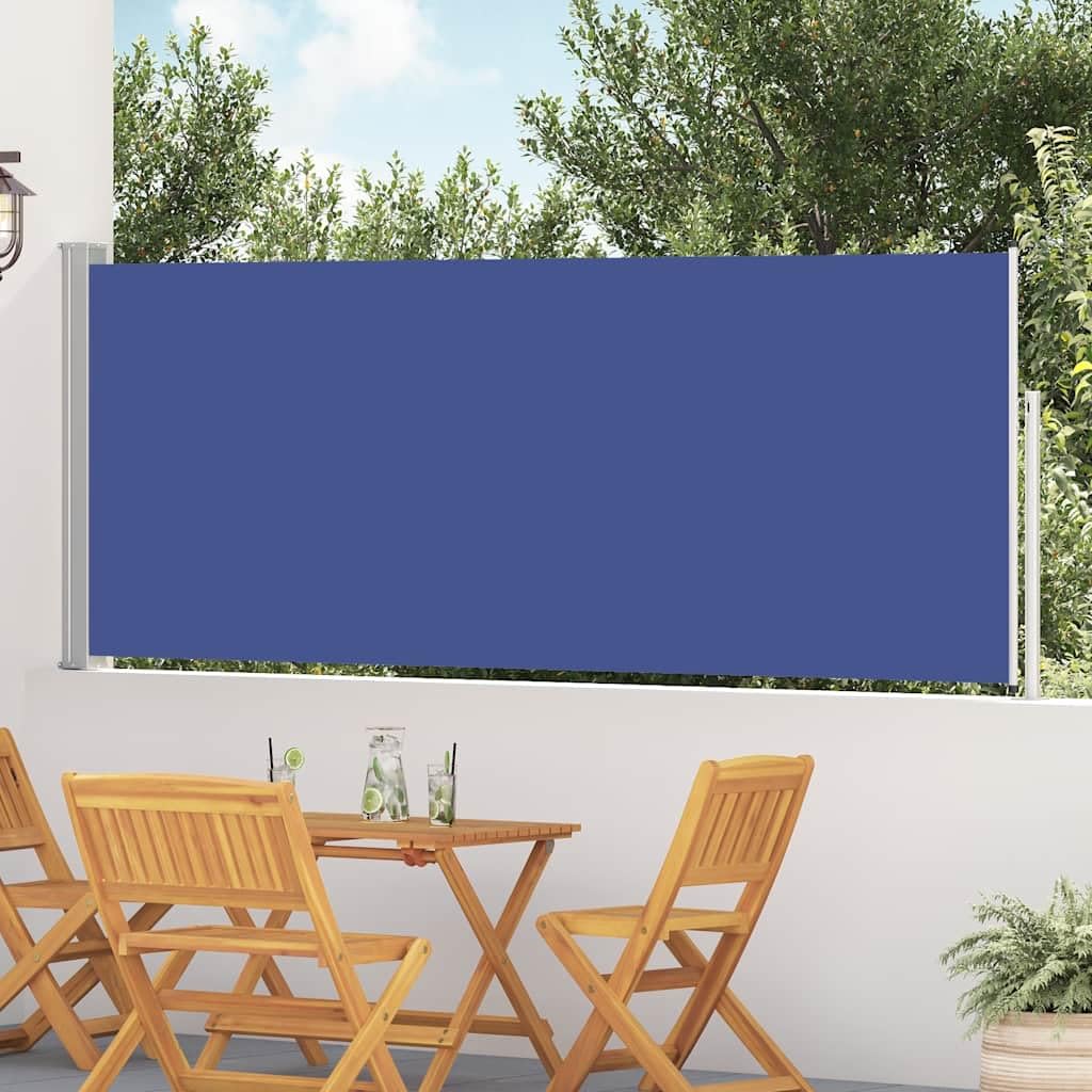 Store latéral extensible contre le vent et le vis-à-vis de terrasse 120x500