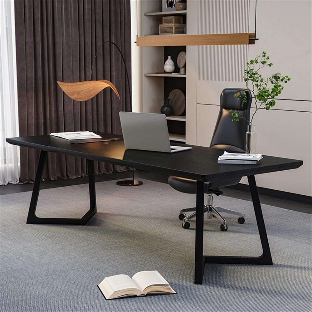 Acrittura Scrivania for ufficio domestico, scrivania in legno di frassino larga 31,5 pollici(M)