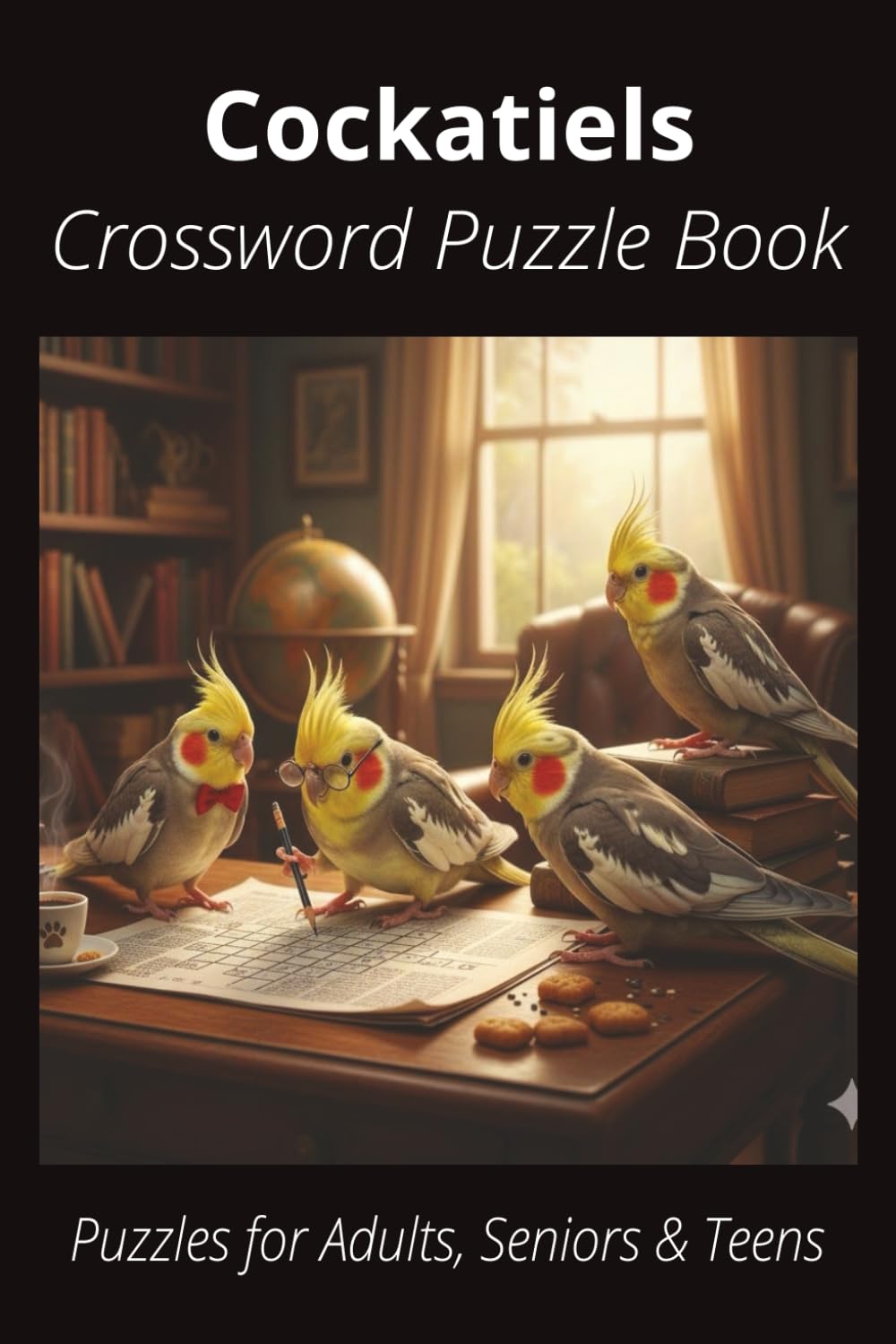 Cockatiels Crossword Puzzle Book: Easy-to-Read Crossword Puzzles About Cockatiels – Birds, Pets, Care, Fun Facts & More | 6x9”, 110 Pages – An Awesome ... Bird Lovers, Vacations, and Relaxing Moments