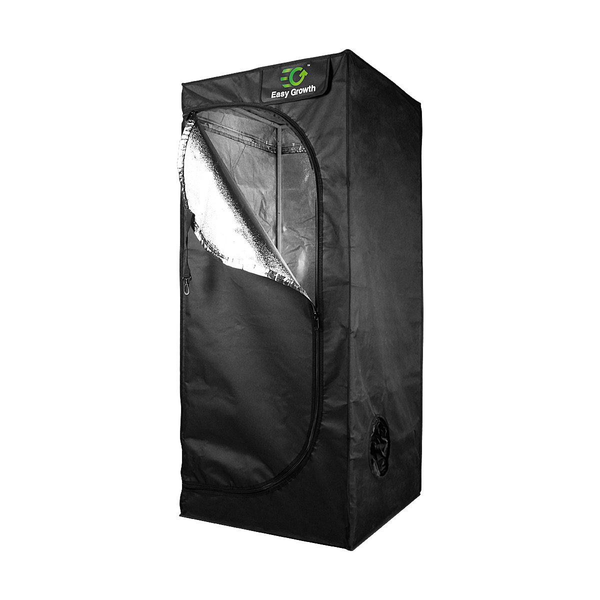 24"x24"x56" Reflective Mylar Hydroponic Grow Tent with Waterproof Floor Tray for Indoor Plant Growing 2'x2'