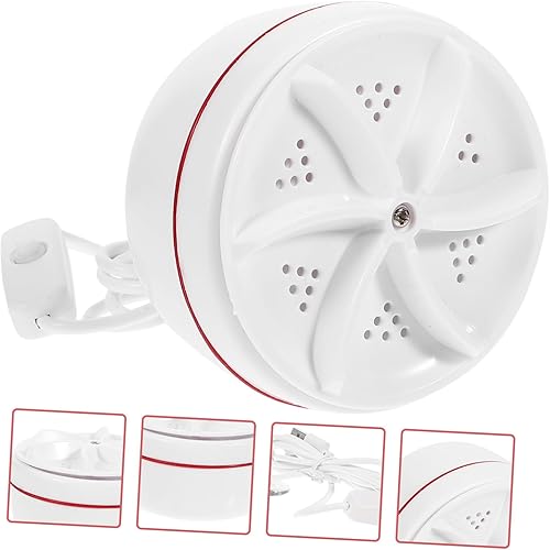 Miniatura 7 de Homoyoyo Lavadora portátil de 30 W, Lavadora USB con rotación inversa hacia adelante, limpieza profunda para ropa, calcetines, viajes, rv,