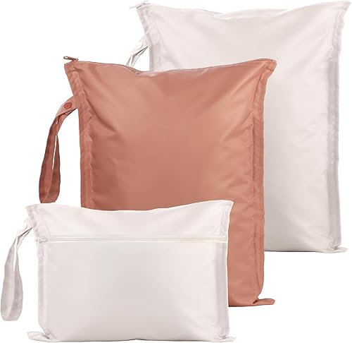 Miniatura 21 de Bolsa Húmeda para Traje de Baño - Pack de 2 Bolsas Impermeables Secas y Húmedas para Ropa - Bolsa de Pañales para Bebé - Bolsas de Lavandería para