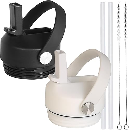 Tapa de popote para botella de agua Yeti Rambler de 18, 26, 36, 64 onzas, tapa de repuesto para popote RTIC de 18 onzas, 26 onzas, 36 onzas, tapa