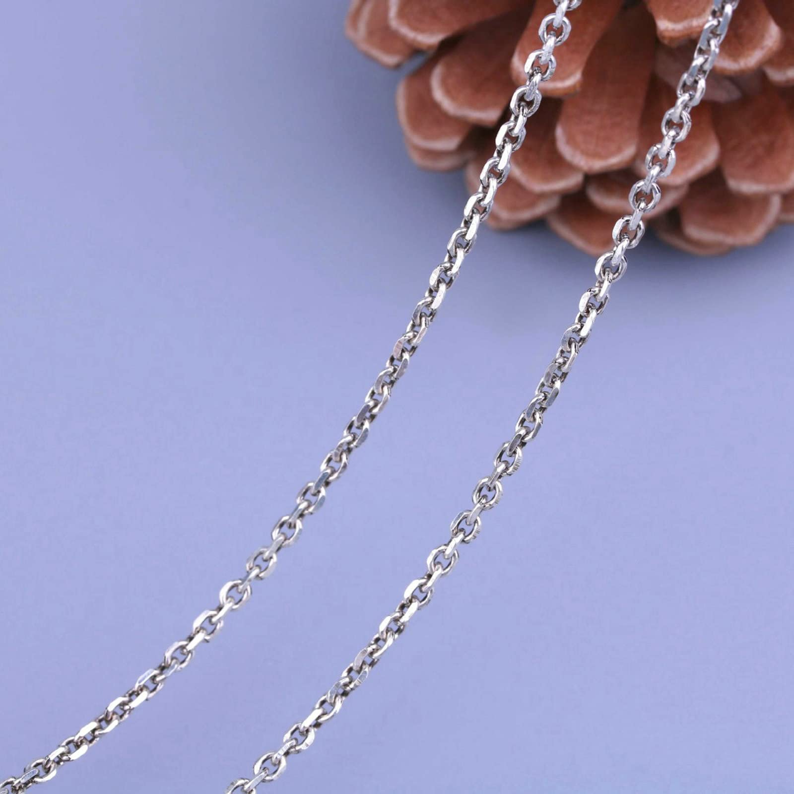 Collana in Argento Sterling 925, Catena A Scatola Collane Donna Argento Collana