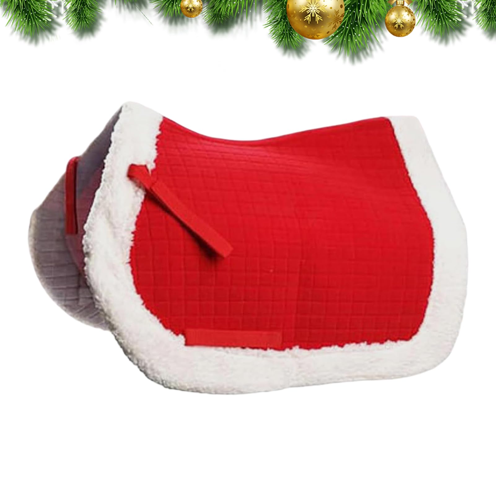 Generisch Cappello con Babbo Natale, copricapo natalizio, per gli amanti degli animali, per feste e feste