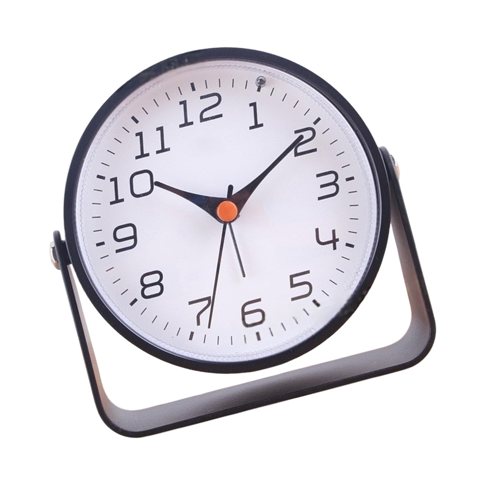 YROHGKPN Desk Clock Decorative Battery Operated Table Quiet NonTicking Metal for Living Room Bedroom