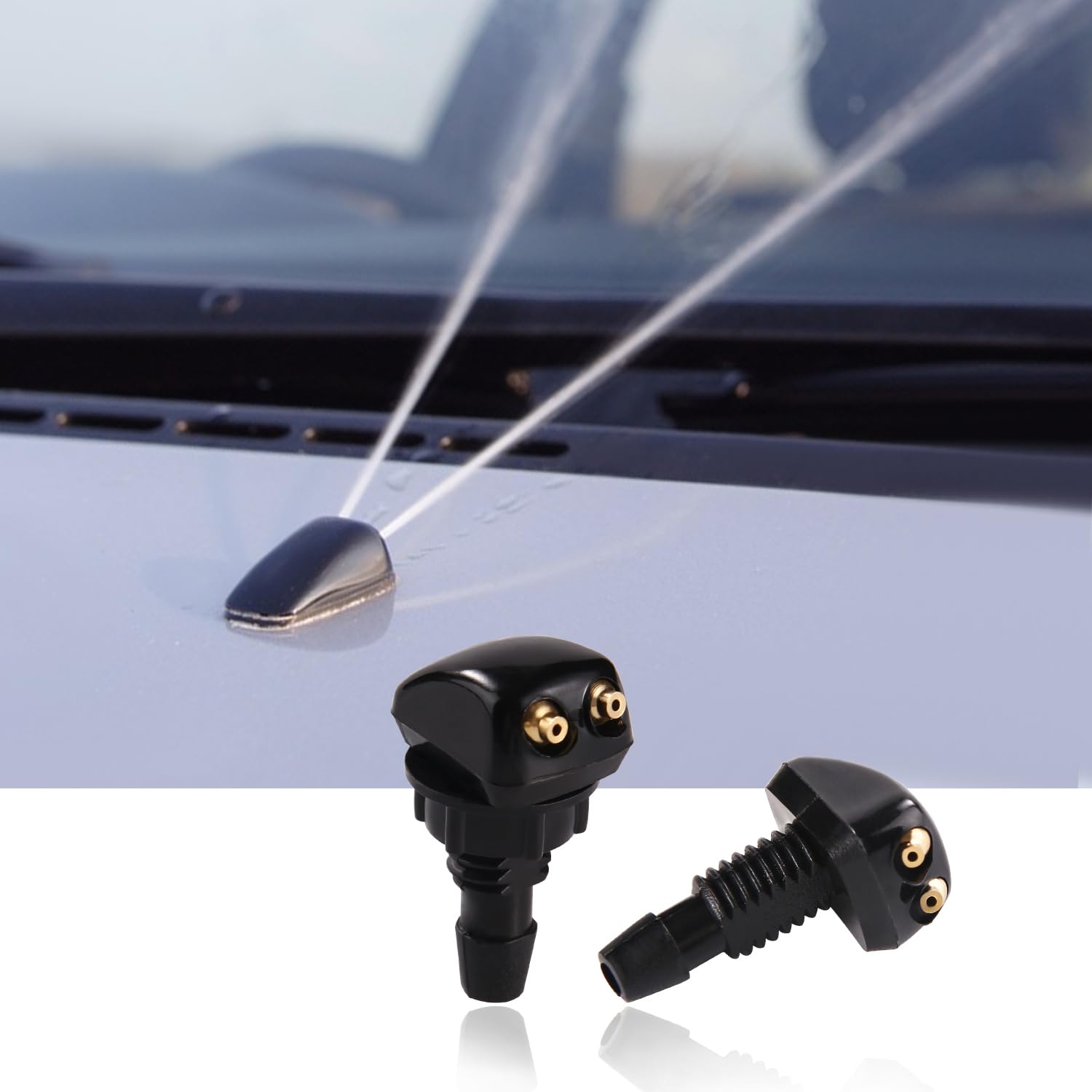 4pcs Universal Car Windshield Wiper Nozzle Sprayer Washer Spray - Foto 6