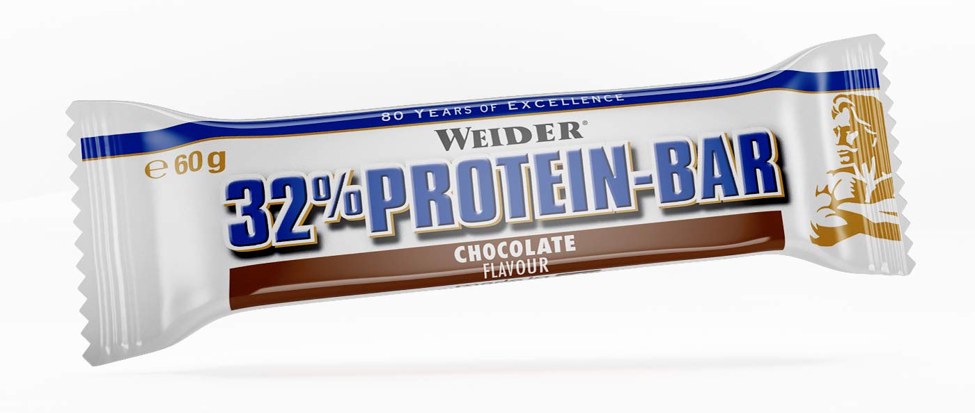 Weider 32% Protein Bar Chocolate 24x60g, 1er Pack (1 x 1.44 kg)