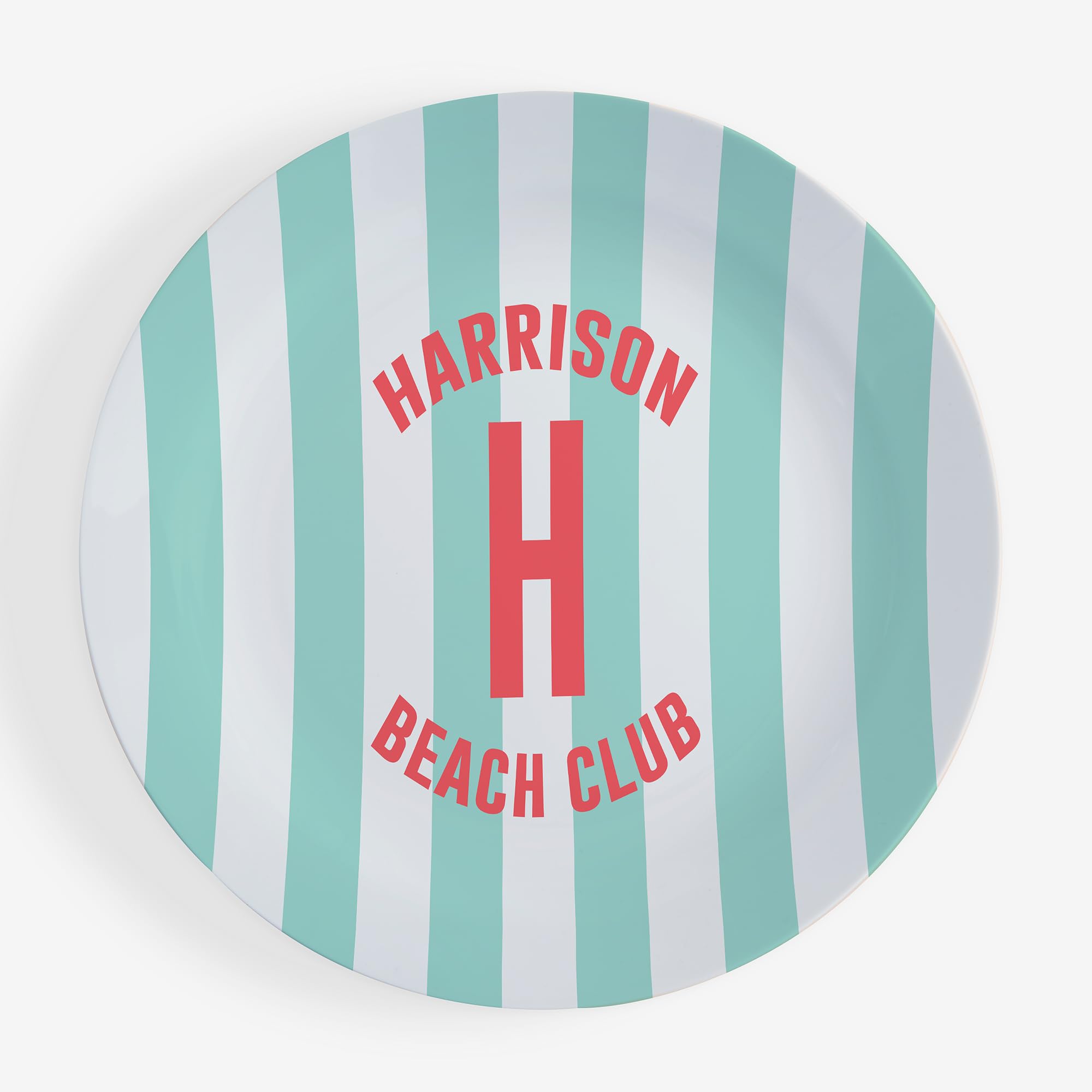 Personalization Universe Sunkissed Stripes Personalized Polymer Plate – Custom 10