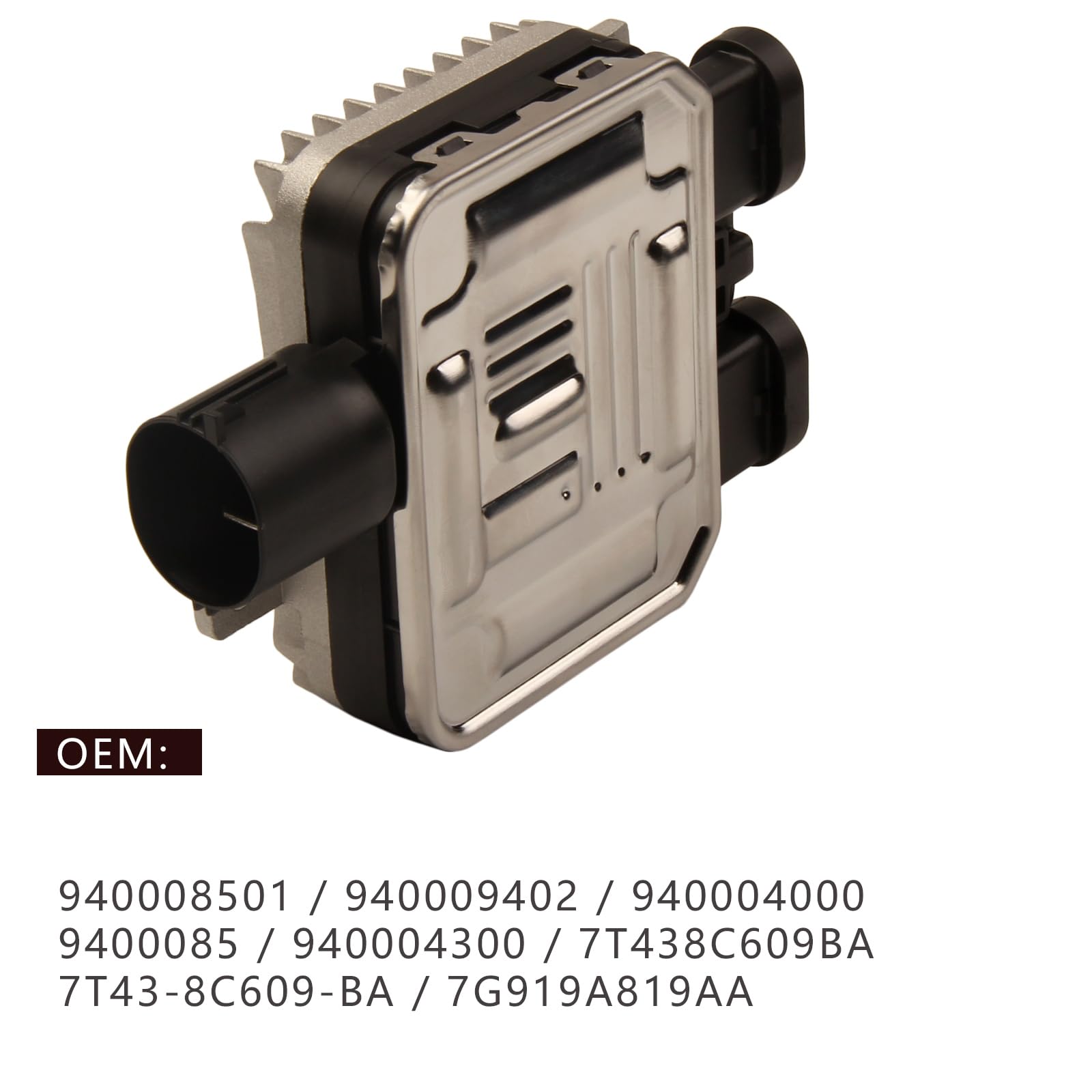 Módulo de ventilador de refrigeración del motor 940009402 940004204 7T438C609BA, módulos de control de ventilador de refrigeración compatibles con Ford Galaxy Mondeo MK3 S-MAX Volvo S60 S80 V40 XC60