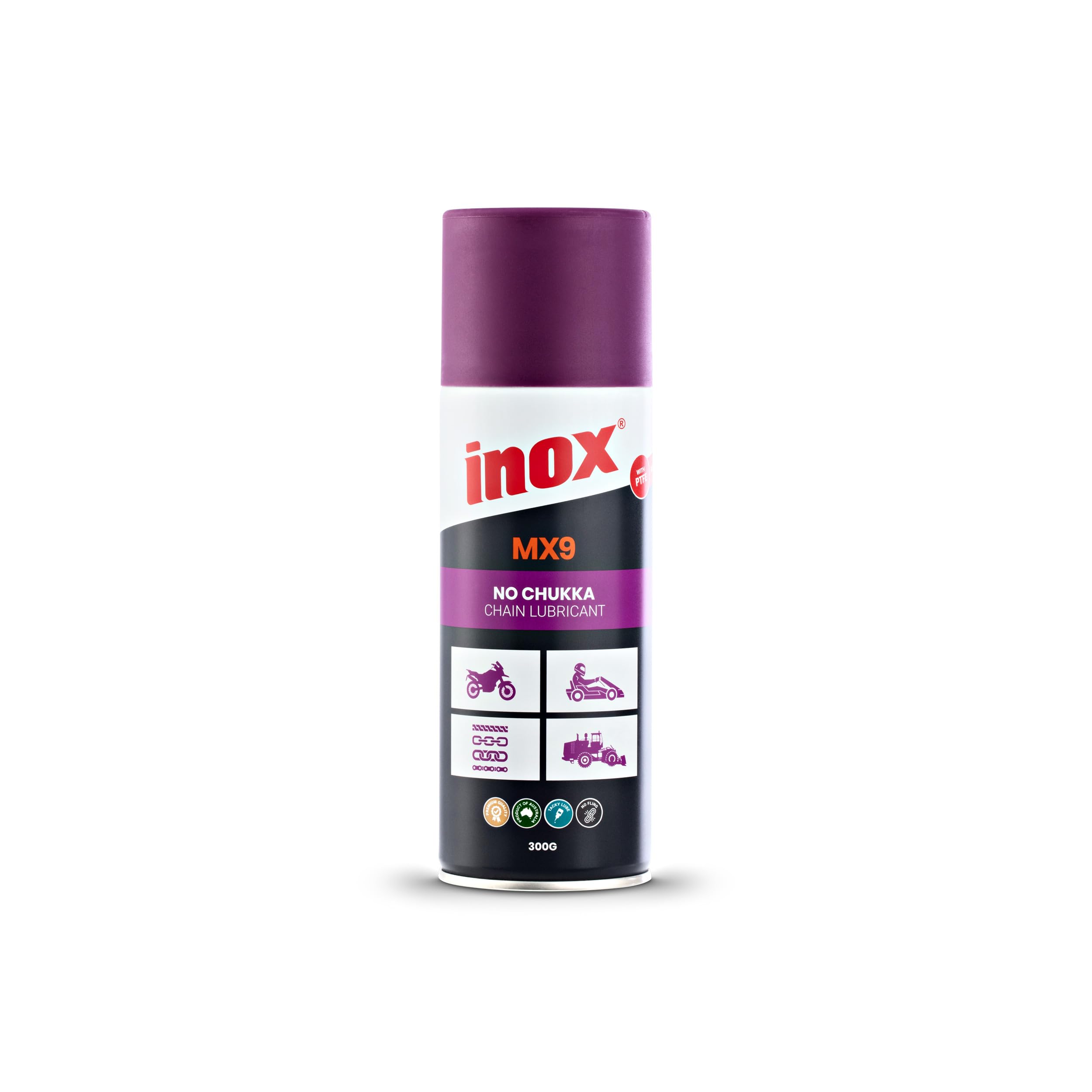 MX9- No Chukka Chain Lube- 300g Aerosol Can