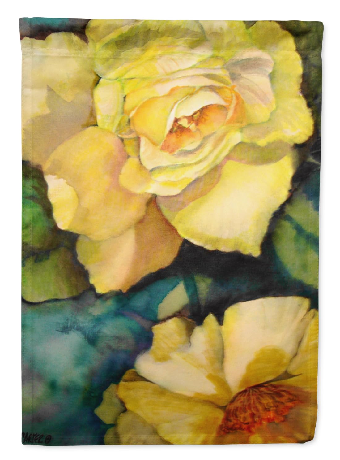 Drapeau rose jaune petite taille Caroline's Treasures PJC1047GF décoration jardin