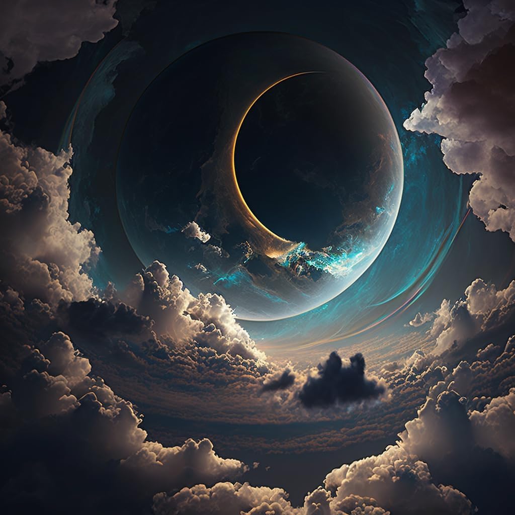 Amazon.com: 1000 Wooden Jigsaw Puzzles - Lunar Cloud Layer,Colorful ...