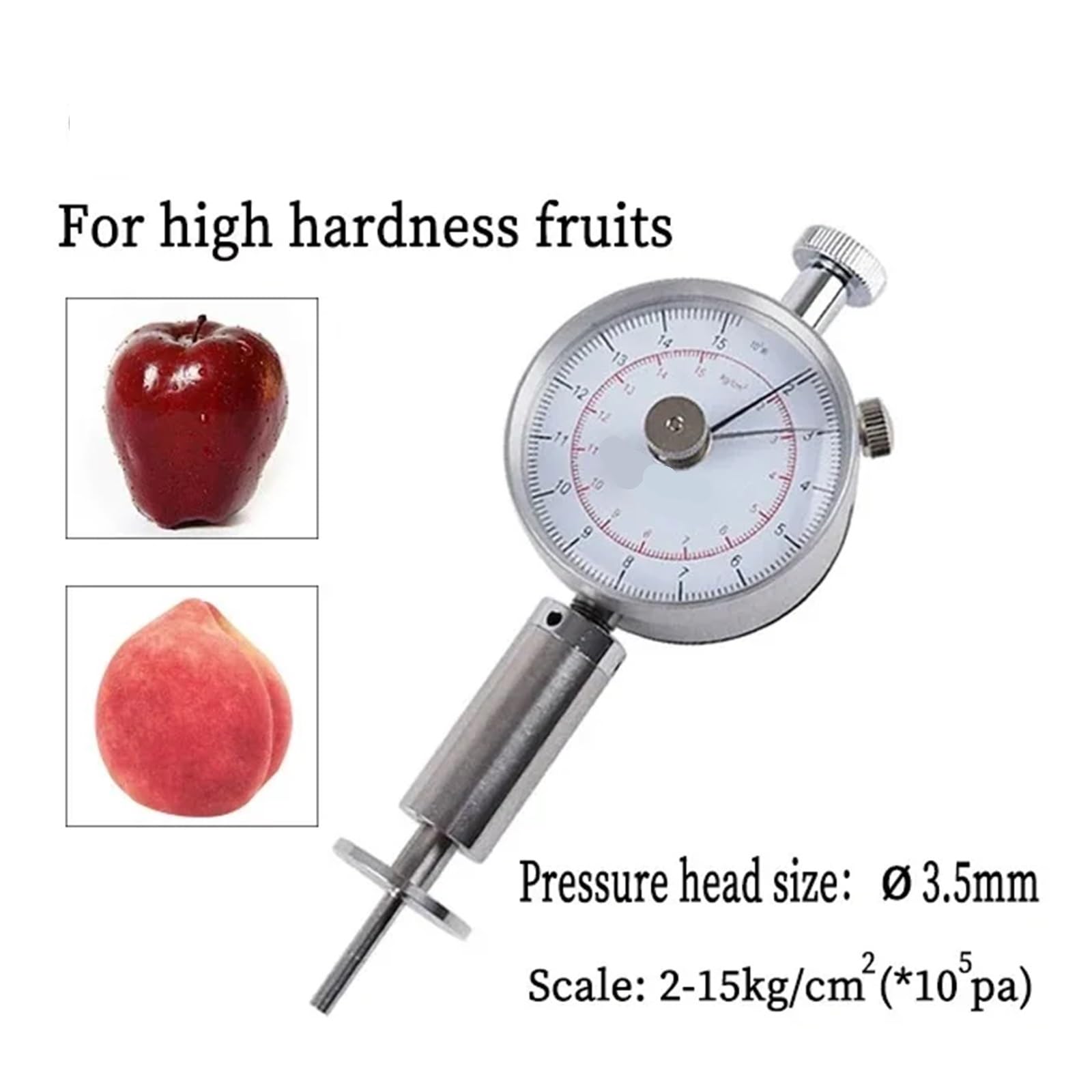 Durómetro portátil for frutas, esclerómetro, durómetro for naranjas, penetrómetro,Sonda precisa