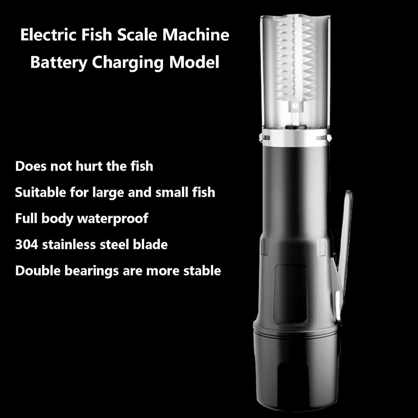 Remover di Pesce Senza Disordine Tamburo Elettrico Scale di Pesce Scallaio Ricaricabile Scala Ricaricabile per Chef E Cuochi per La Casa Strumenti di Pulizia del Pesce per Raschiare La Scala