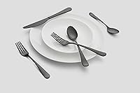 Vista 3 de Cambridge Silversmiths Rhiannon Black Satin - Juego de cubiertos de 20 piezas, servicio para 4