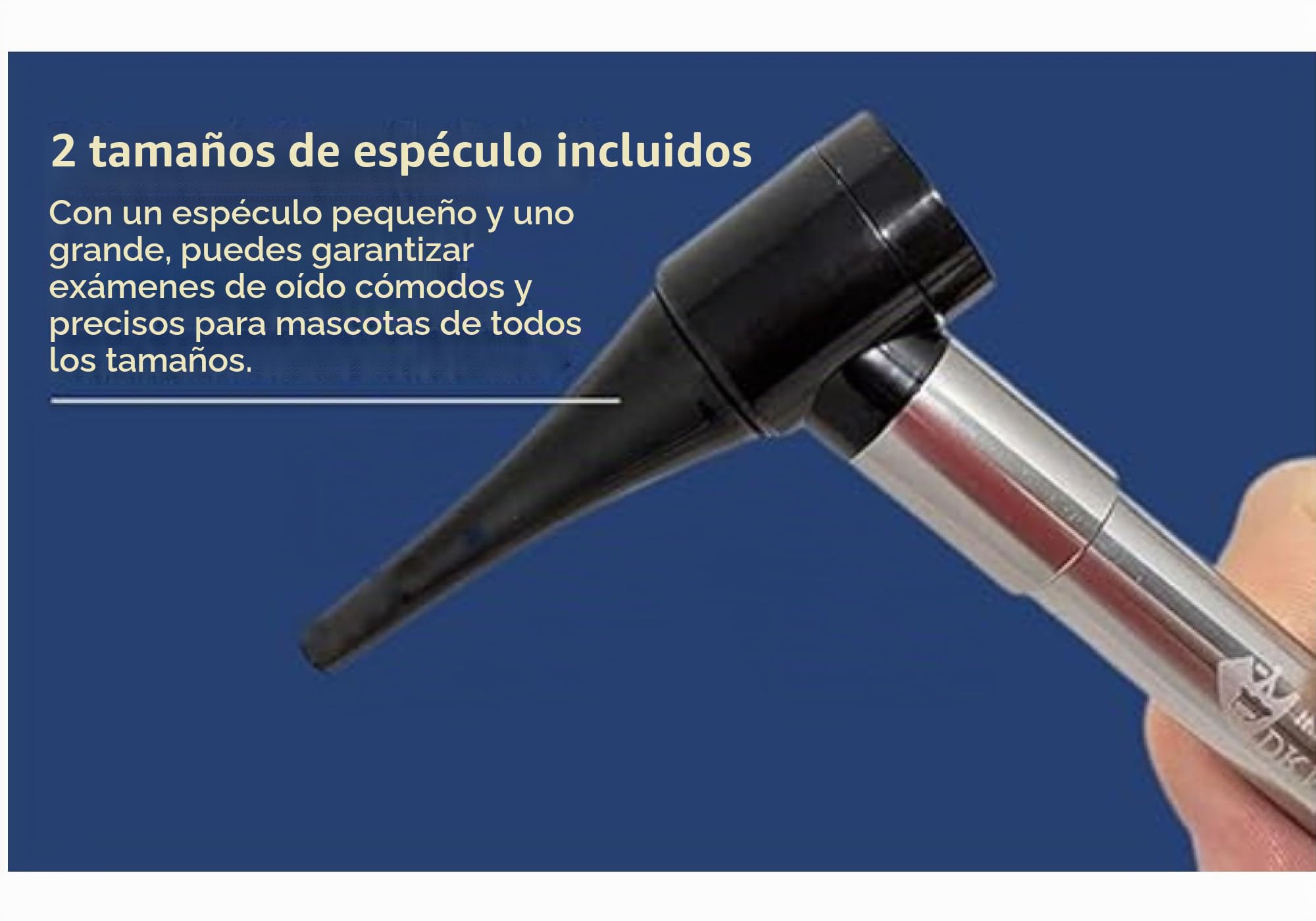 Dr Mom Otoscopes Otoscopio LED Veterinario de Bolsillo