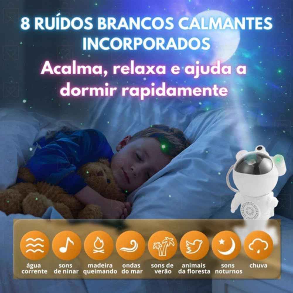 Projetor Astronauta Com Som Bluetooth Luz Noturna para Quarto Controle Remoto Função Temporizador Robô Luminária De Estrelas Nebulosas Galaxias Lua Premium Projetor Astronauta Com Som Bluetooth Luz Noturna para Quarto Controle Remoto Função Temporizador Robô Luminária De Estrelas Nebulosas Galaxias Lua Premium