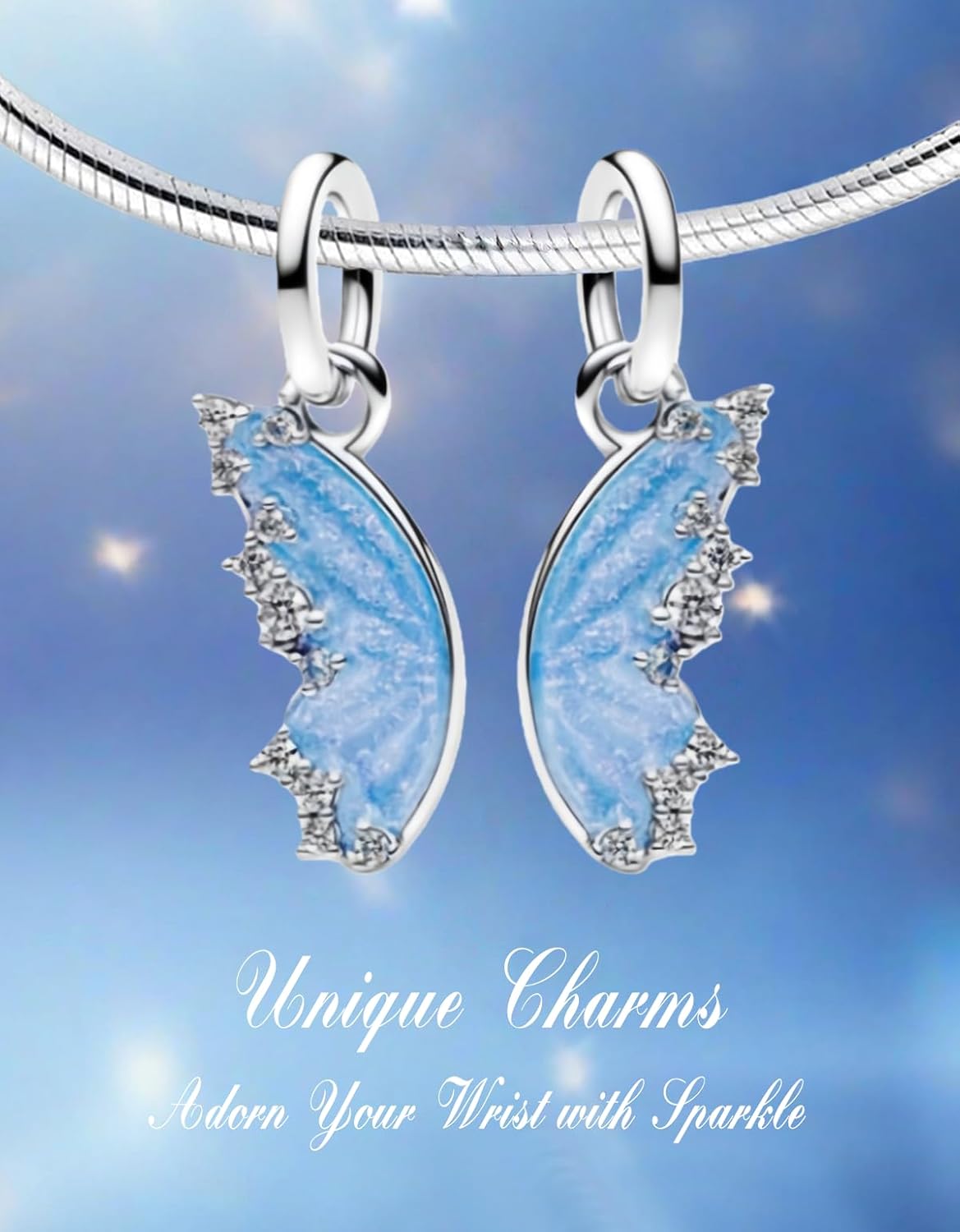 925 Sterling Silver Christmas Beads Charms for Bracelets Necklaces, Elk Turtle Butterfly Firefly Infinity Snowflake Santa Love Dangle Pendant Valentine's Day Birthday Charms Jewelry Gift for Women - Image 3