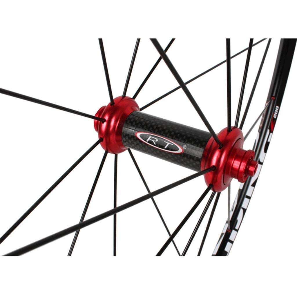 Juego de Ruedas de Bicicleta 700c para Bicicleta de Carretera llanta de aleación de Doble Pared C/V Freno 7-11 buje de Tarjeta de Velocidad rodamiento Sellado QR