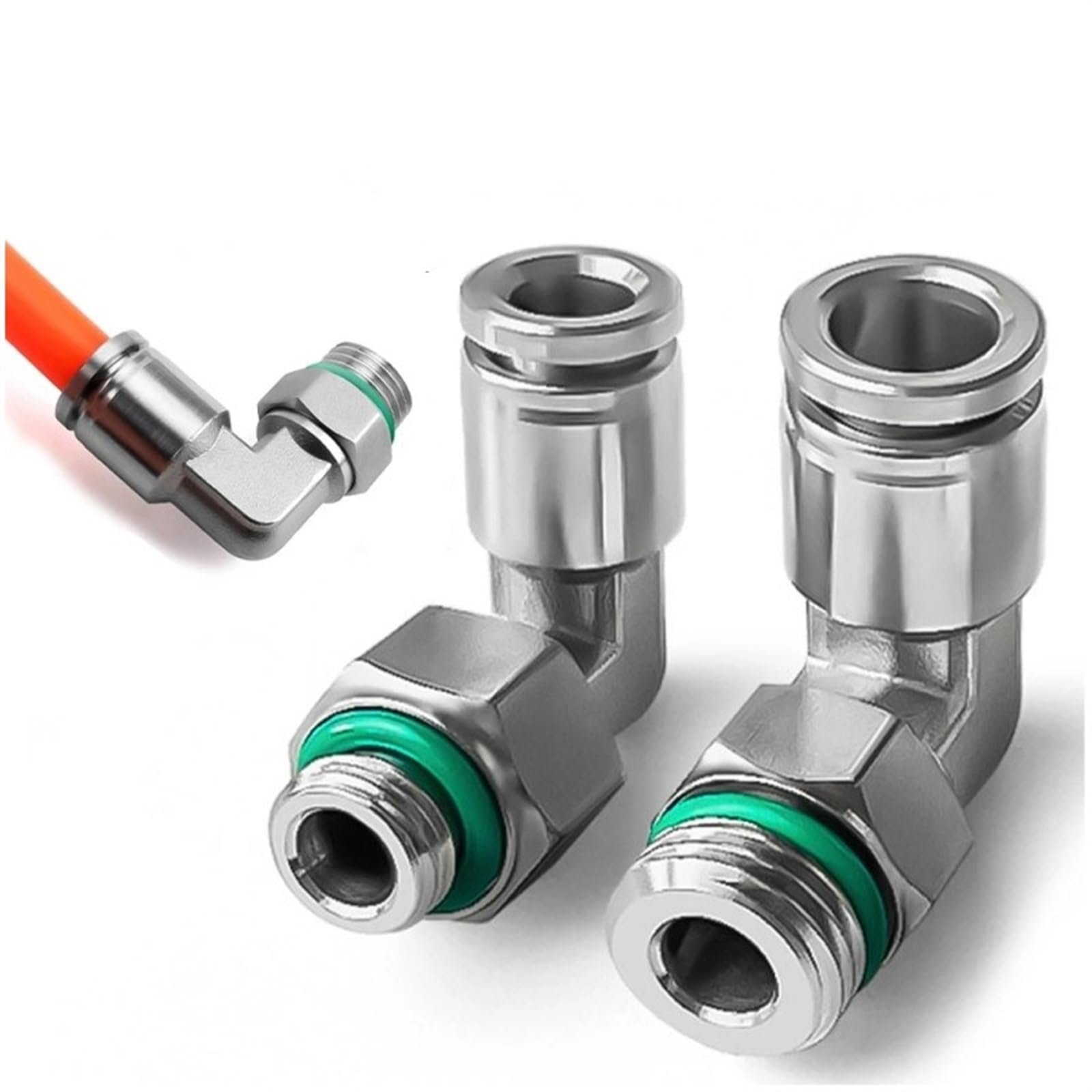 Filettatura G in acciaio inossidabile 304 PL-G raccordo pneumatico tubo raccordo rapido filettatura maschio 1/8 "1/4" 3/8 "1/2" metallo girevole (Color : PL16-G04)