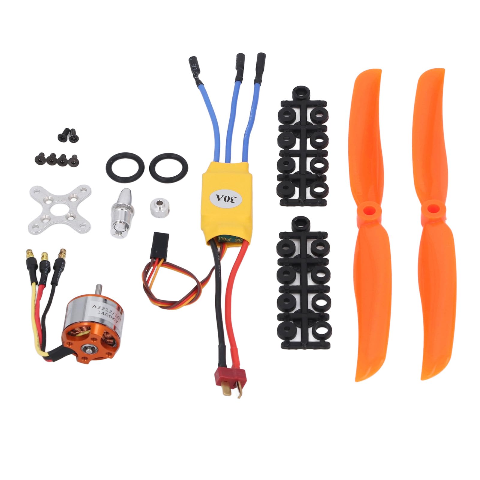 A2212 1400KV RC Bezszczotkowy Silnik 30A ESC Bezszczotkowy Silnik Wychodzący 8060 śmigło i Zestaw śrub do Zdalnie Sterowanego Samolotu Quadcopter