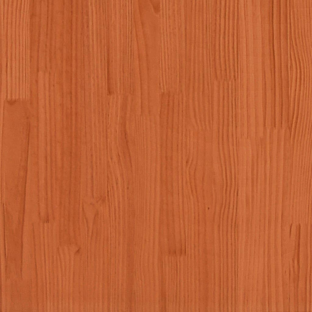 vidaXL Cajones de Cama 4 uds Madera Maciza de Pino marrón Cera, cajón de Almacenamiento, cajón de Cama de Madera Maciza, gaveta de Cama