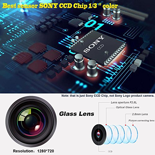 Image of Vehicle Backup License Plate Cameras, LED Night Vision Car Rearview Backup Camera for Volvo S80L /S40L /S80 /S40 /S60 /V60 /XC90 /XC60 /C70 /s60L (Clip+Screw Hole Style)