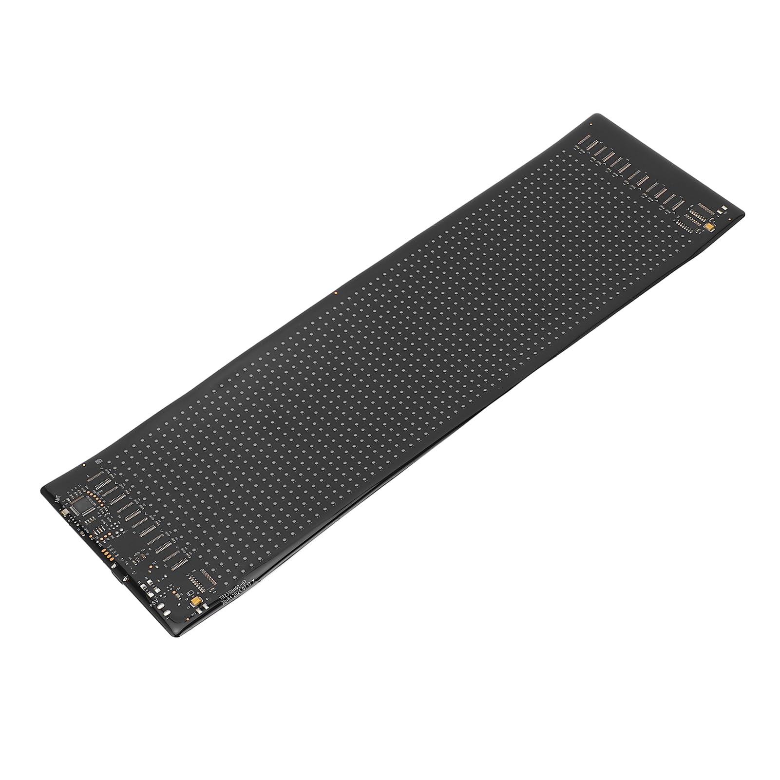 Programowalny wyświetlacz LED 20x64 pikseli Wodoodporny panel LED ze sterowaniem Bluetooth i 1280 diodami RGB Zasilanie przez USB dla sklepów Bary Wydarzenia Czarny silikon